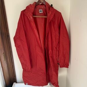 Women's Red Raincoat